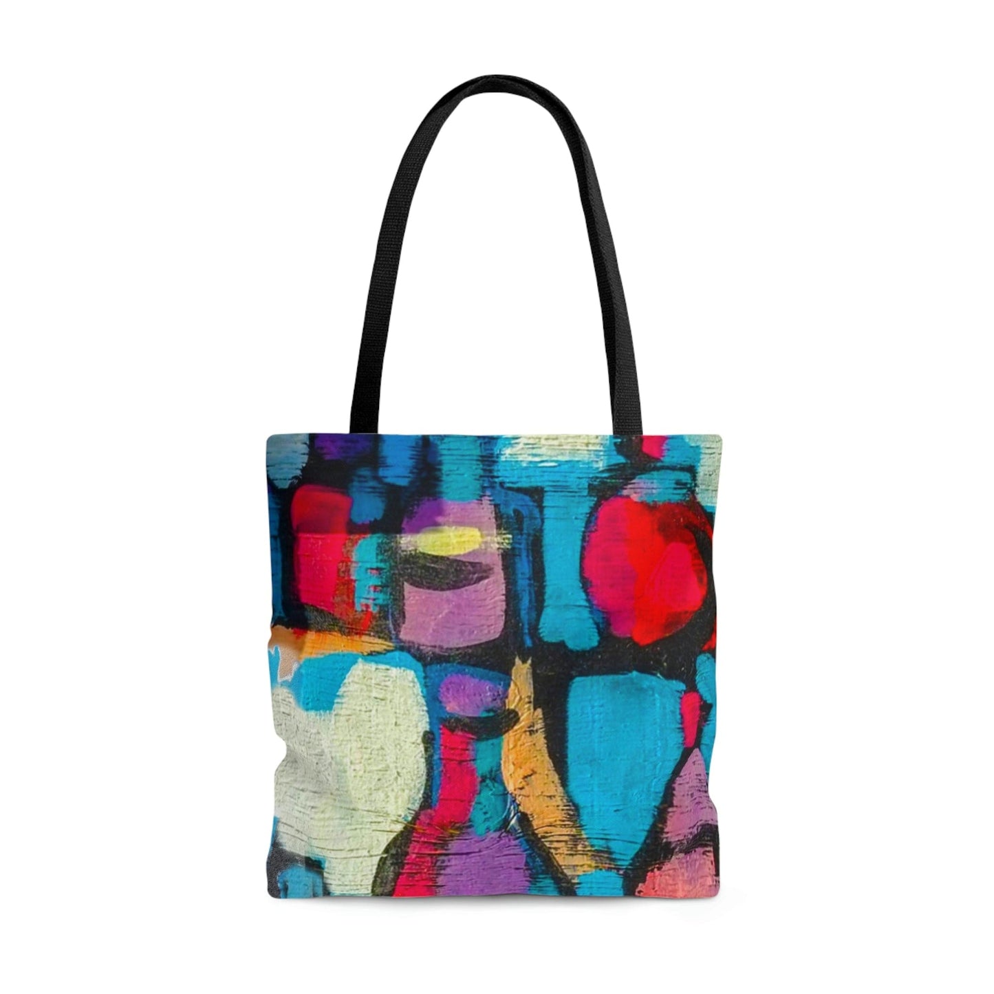 Large Tote Bag - Sutileza Smooth Colorful Abstract Print