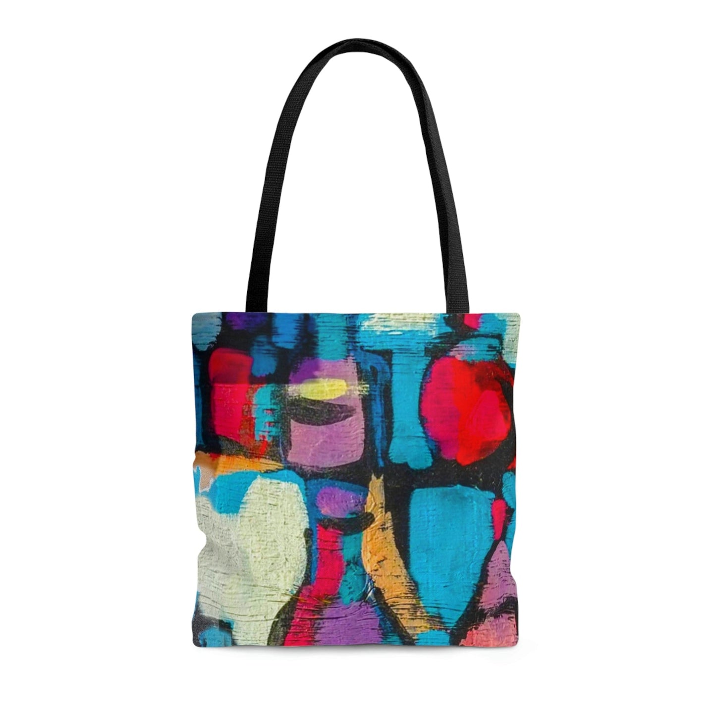 Large Tote Bag - Sutileza Smooth Colorful Abstract Print
