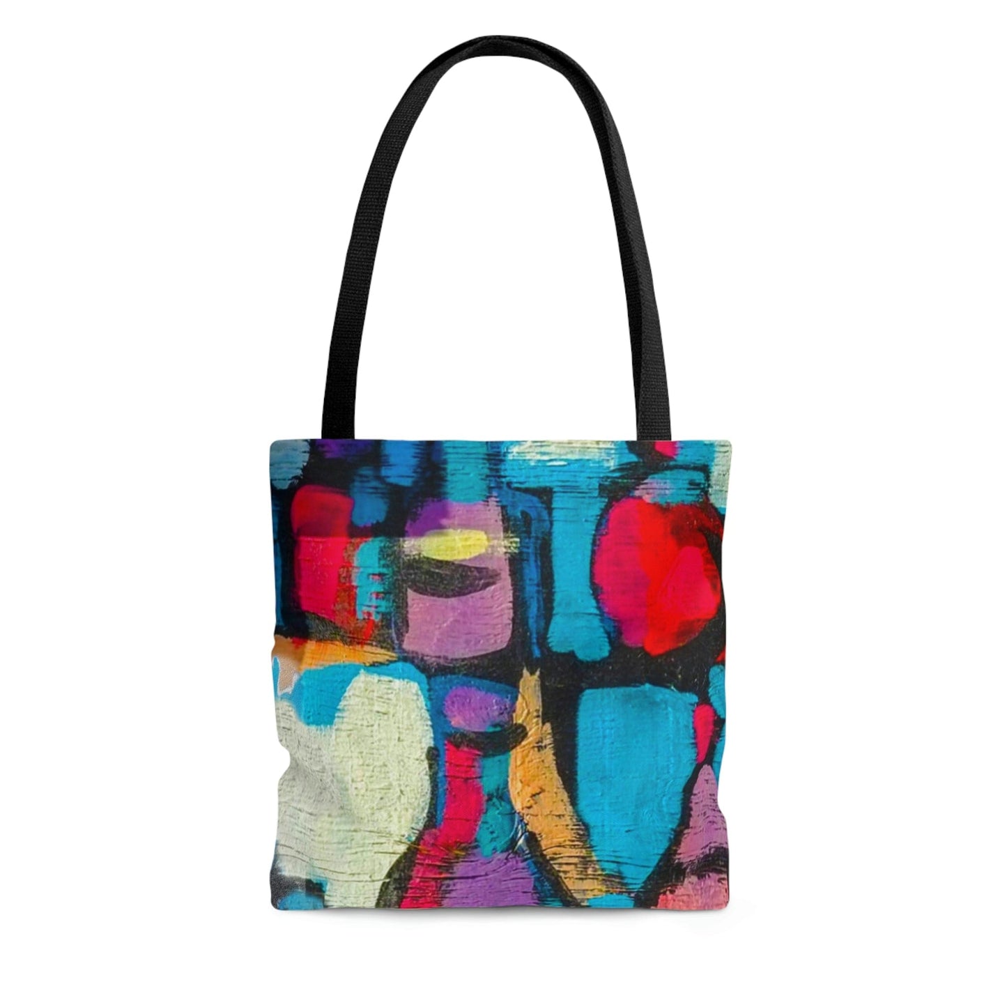 Large Tote Bag - Sutileza Smooth Colorful Abstract Print