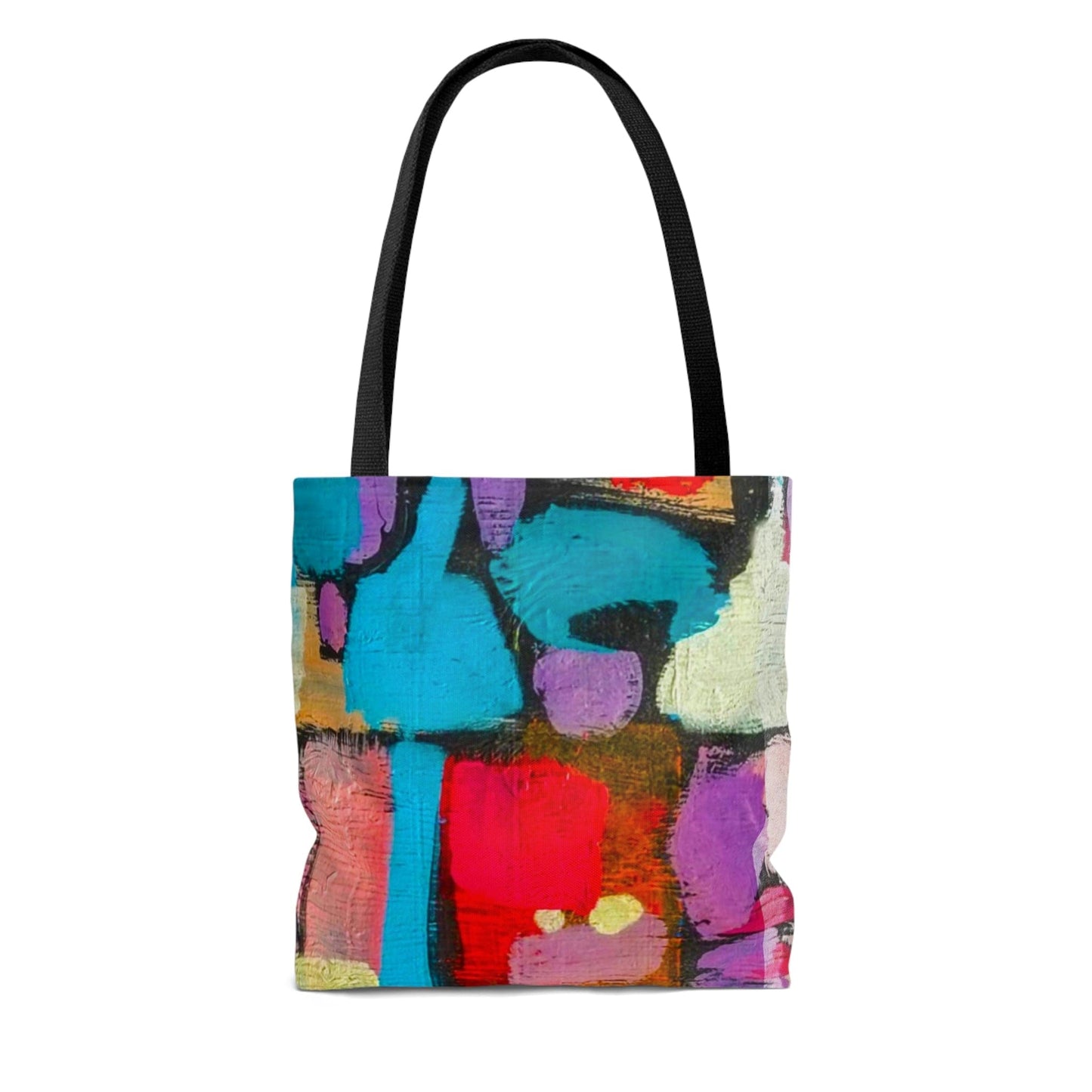 Large Tote Bag - Sutileza Smooth Colorful Abstract Print