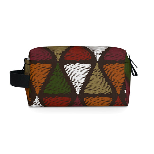 Travel Accessories Pouch Bag - Multicolor Tribal Pattern